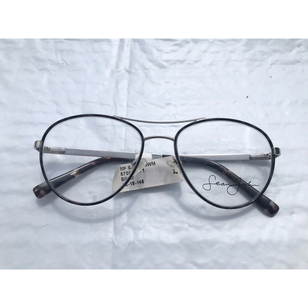 Sean John Aviator Silver Eyeglasses Frames SJO5106 55-18-145